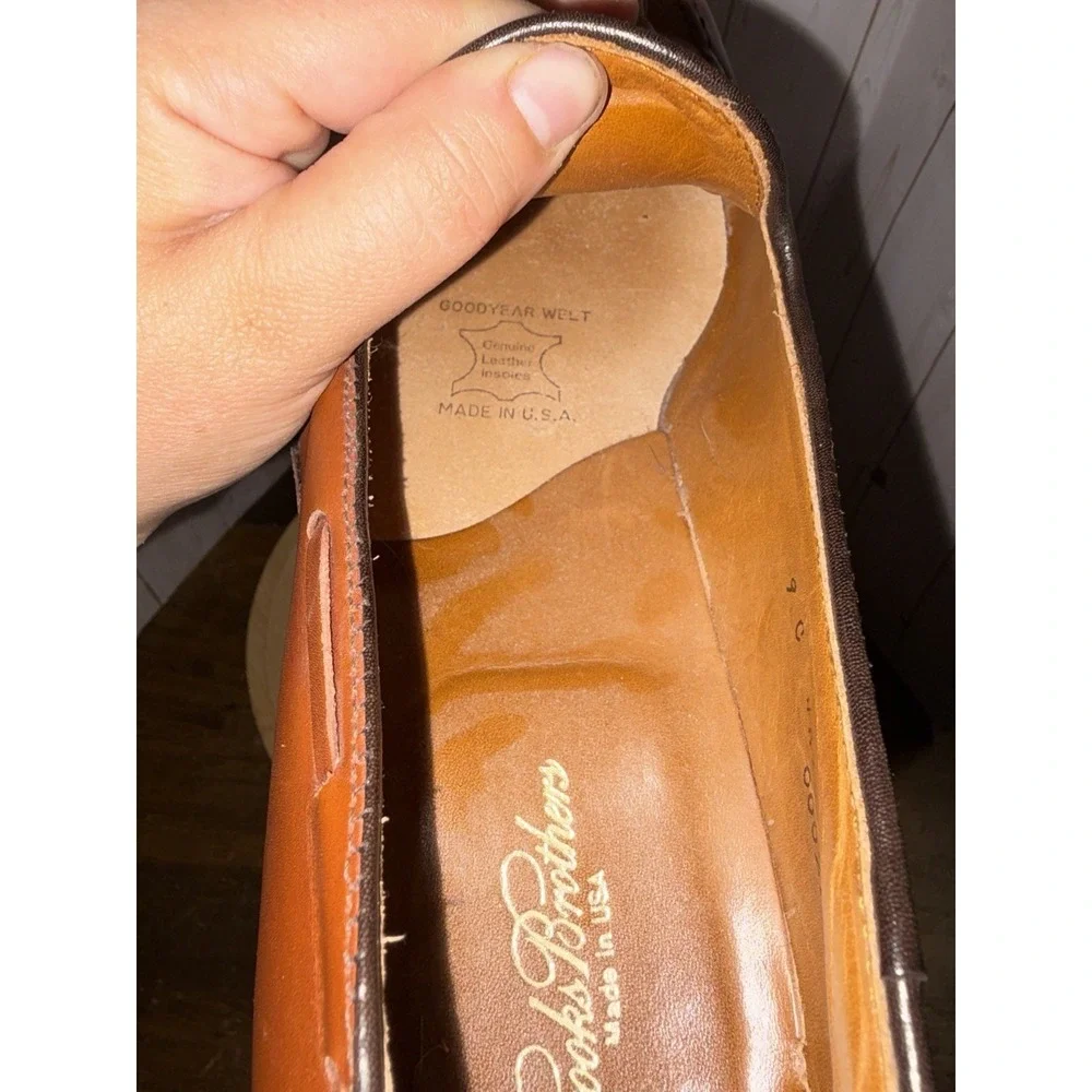 Alden For Brooks Brothers Tassel Loafers size 9 C Brown‎